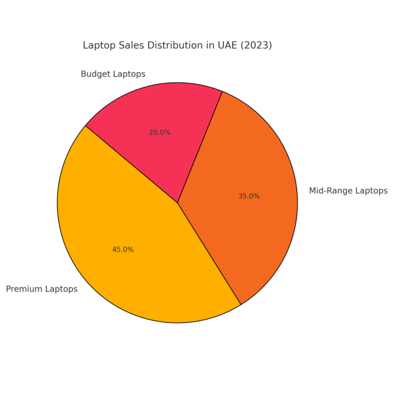 Laptop Sales Distribution in UAE (2023)